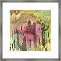 Saguaro Desert Framed Print