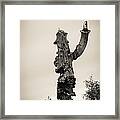 Saguaro Salute Framed Print