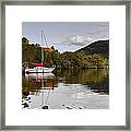 Sail Boat On Loch Ness Framed Print