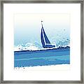 Sailing Background Framed Print