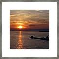 Sailing Into The Sunset Framed Print