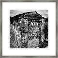 Saint Louis Cemetery No. 1 Brick Grave In Black And White Framed Print