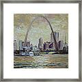 Saint Louis Skyline Framed Print