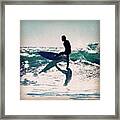 Surf Scissors Framed Print