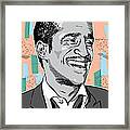 Sammy Davis Jr Pop Art Framed Print