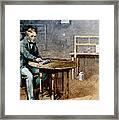 Samuel Morse And Telegraph Framed Print