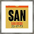 San Diego Airport Poster 1 Framed Print