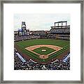 San Diego Padres V Colorado Rockies Framed Print