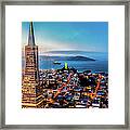 San Francisco Blue Hour Skyline Framed Print