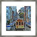 San Francisco Cable Car To Powell And Market Streets Framed Print