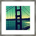 San Francisco Golden Gate Bridge Panoramic View Framed Print
