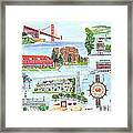 San Francisco Highlights Montage Framed Print