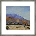 Mt San Jacinta At Sunrise Framed Print
