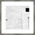 San Juan Wall Abstract 3 Bw Framed Print