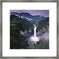 San Rafael Falls On The Quijos River Framed Print