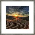 Sand Dunes In Death Valley Framed Print