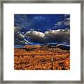 Sandia Crest In Late Afternoon Light Framed Print