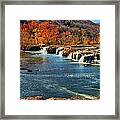 Sandstone Falls Panorama Framed Print