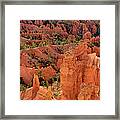 Sandstone Hoodoos At Sunrise Bryce Canyon National Park Utah Framed Print