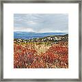 Sandstone Peak Fall Landscape Framed Print