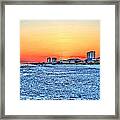 Sandy Sunset Framed Print