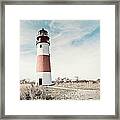 Sankaty Head Lighthouse Nantucket Framed Print