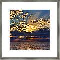 Santorini Sunset Framed Print