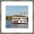 Savannah River Steamboat Framed Print