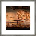 Starbucks Display D.t. Disney Framed Print