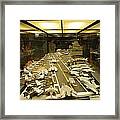 Scale Model Aircraft Carrier Framed Print