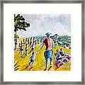 School's Out On The Beach Framed Print