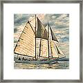 Schooner 101a Framed Print