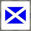 Scotland Flag Framed Print