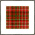 Scott Red Tartan Variant Framed Print