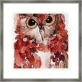 Screech Framed Print