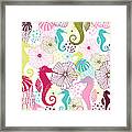 Seahorse Flora Framed Print