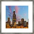 Sears Tower Sunset Framed Print