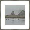 Seaside Beach View Framed Print