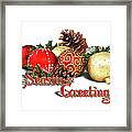 Seasons Greetings - Ornaments Framed Print