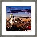Seattle Fog Sunrise Framed Print Seattle Fog Sunrise Framed Print