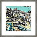 Seattle Sky View In Abstract Framed Print