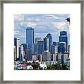 Seattle Skyline Panorama Framed Print