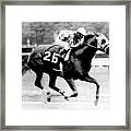 Secretariat Vintage Horse Racing #12 Framed Print
