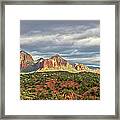 Sedona, Arizona And Red Rocks Panorama Framed Print