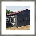 See Rock City Barn Framed Print