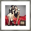 Selfie Womans Framed Print