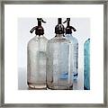 Seltzer Bottles Framed Print