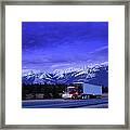 Semi-trailer Truck Framed Print