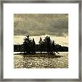 Seney Coffee Black Framed Print