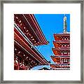 Senso-ji Temple In Asakusa - Tokyo - Japan Framed Print